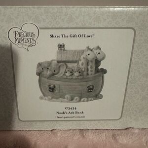 Precious Moments Noah's Ark Bank - Hand-painted Ceramic